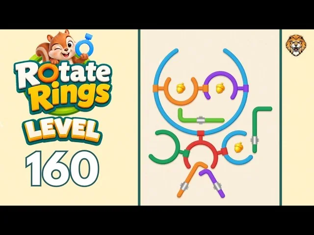 Rotate Rings Level 160 board
