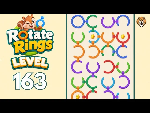 Rotate Rings Level 163 board