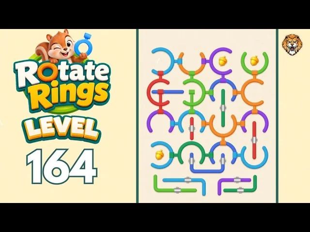 Rotate Rings Level 164 board