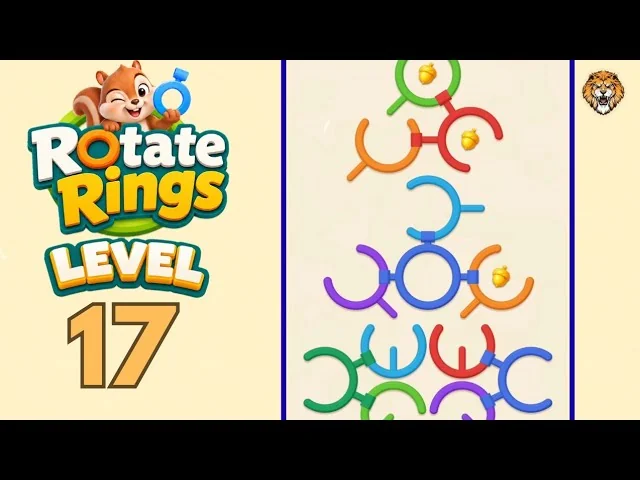 Rotate Rings Level 17 board