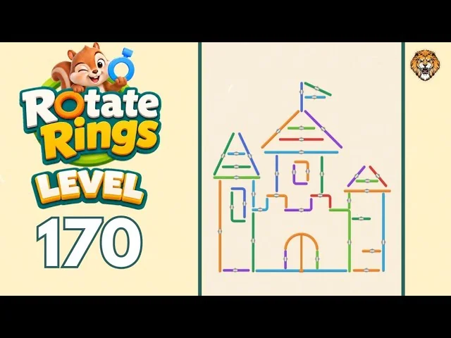 Rotate Rings Level 170 board