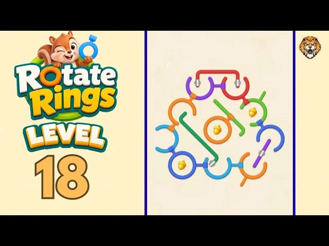 Rotate Rings Level 18 board