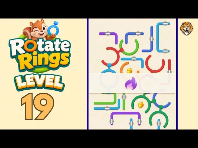 Rotate Rings Level 19 board