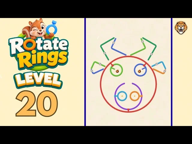 Rotate Rings Level 20 board