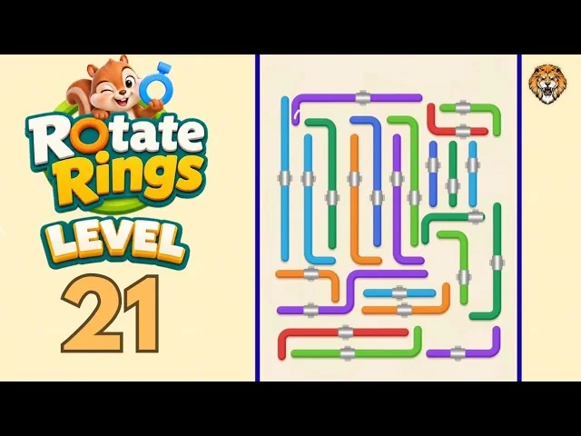 Rotate Rings Level 21 board
