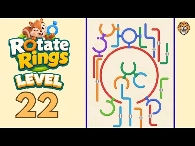 Rotate Rings Level 22 board
