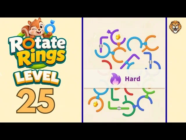 Rotate Rings Level 25 board