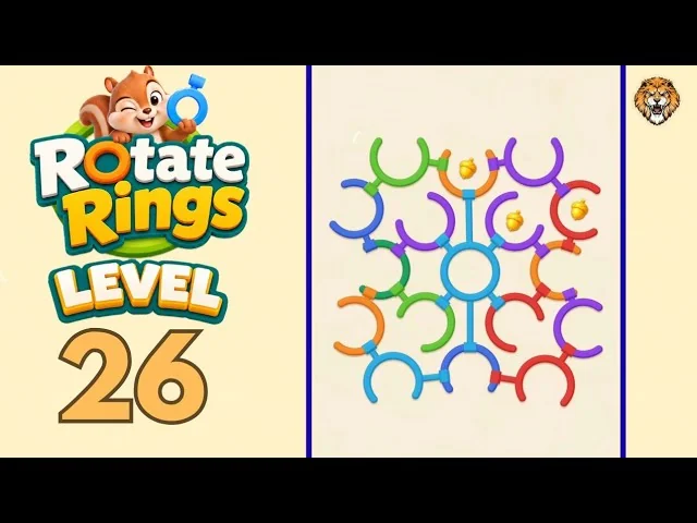 Rotate Rings Level 26 board