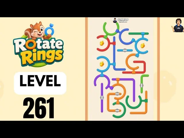 Rotate Rings Level 261 board layout