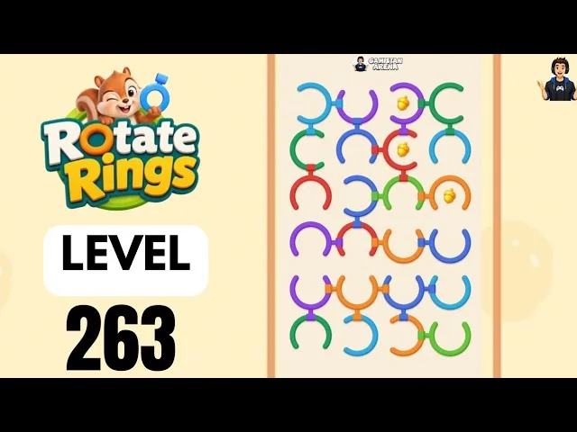 Rotate Rings Level 263 board layout