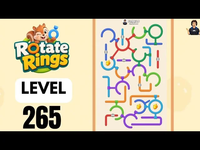 Rotate Rings Level 265 board layout