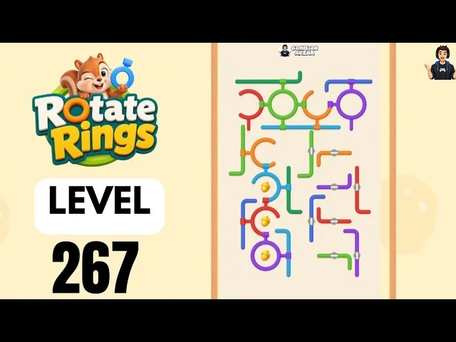 Rotate Rings Level 267 board layout