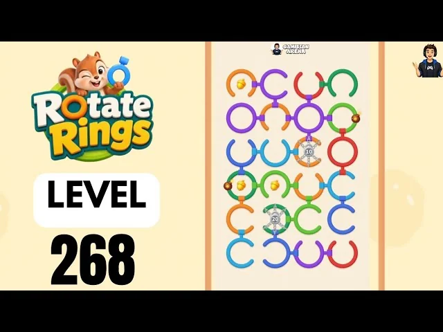 Rotate Rings Level 268 board layout