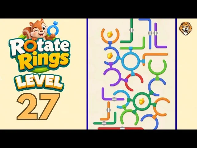 Rotate Rings Level 27 board