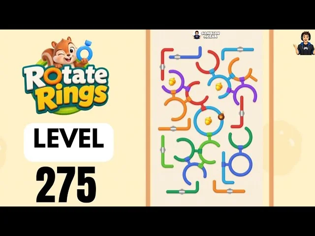 Rotate Rings Level 275 board layout