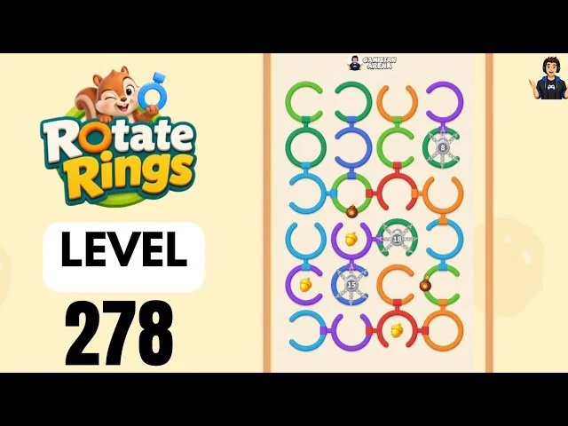 Rotate Rings Level 278 board layout