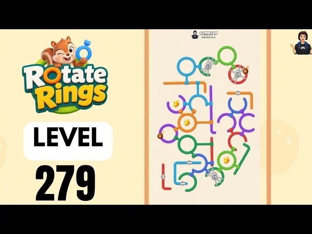 Rotate Rings Level 279 board layout