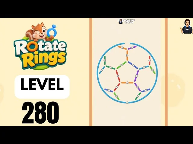 Rotate Rings Level 280 board layout