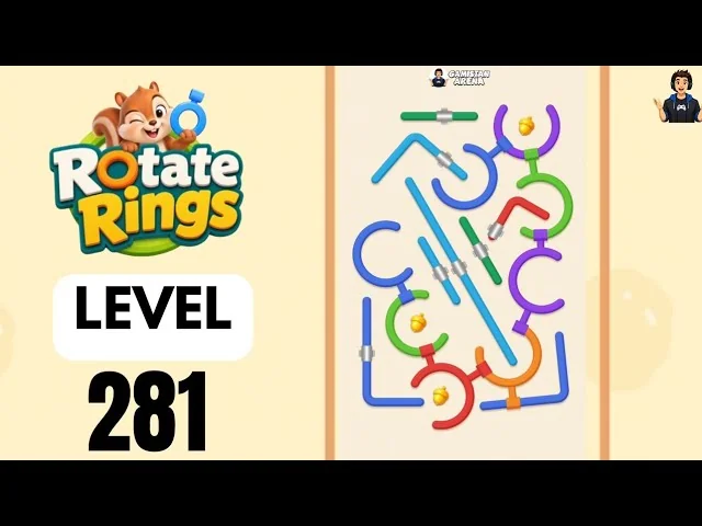 Rotate Rings Level 281 board layout