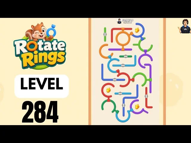 Rotate Rings Level 284 board layout