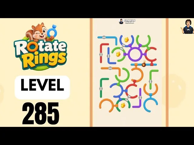 Rotate Rings Level 285 board layout