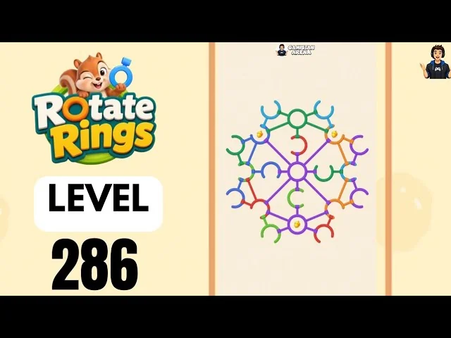 Rotate Rings Level 286 board layout