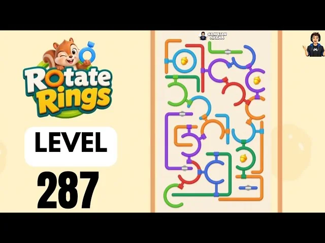 Rotate Rings Level 287 board layout