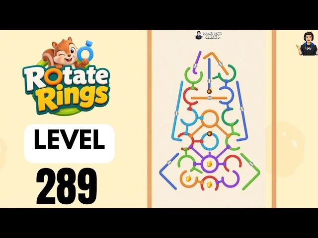 Rotate Rings Level 289 board layout
