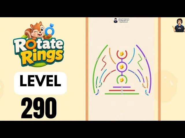 Rotate Rings Level 290 board layout