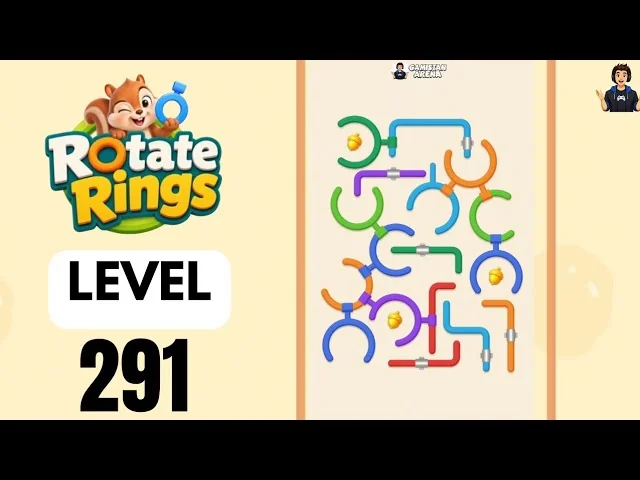 Rotate Rings Level 291 board layout