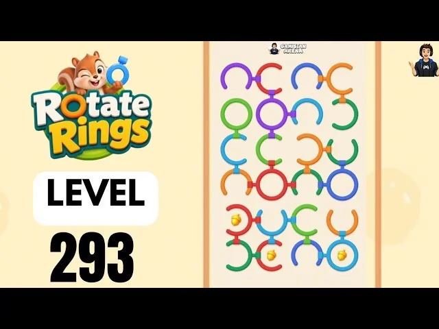 Rotate Rings Level 293 board layout