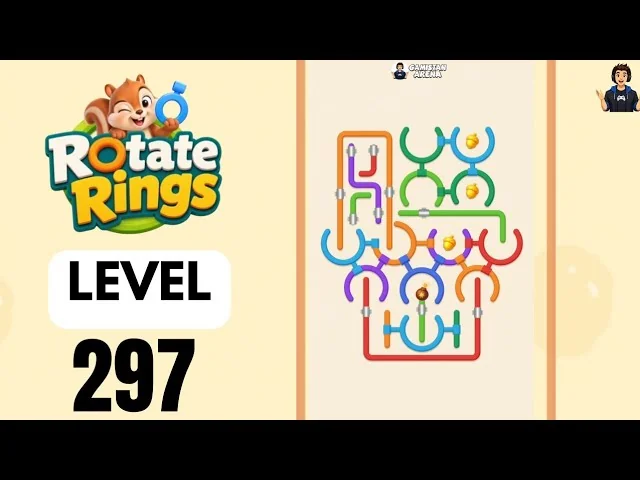 Rotate Rings Level 297 board layout