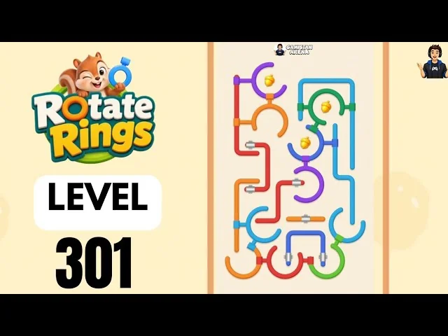 Rotate Rings Level 301 board layout