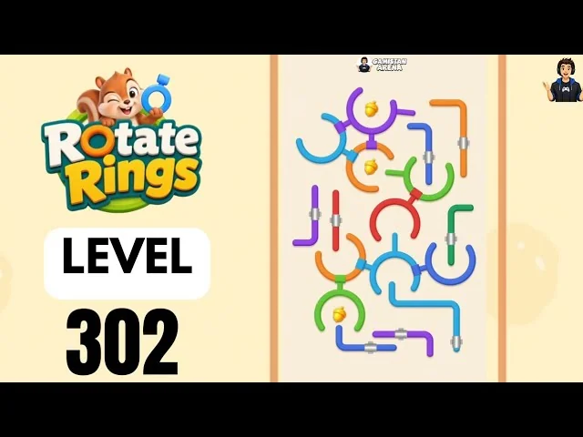 Rotate Rings Level 302 board layout