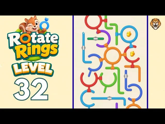 Rotate Rings Level 32 board