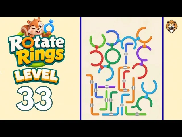 Rotate Rings Level 33 board