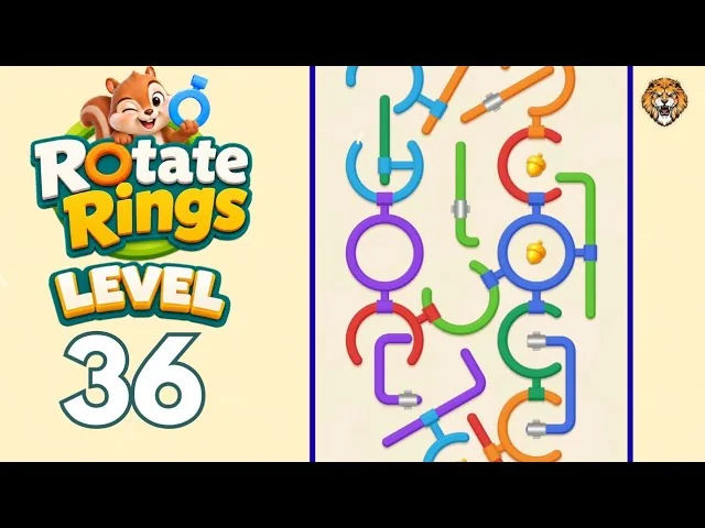 Rotate Rings Level 36 board