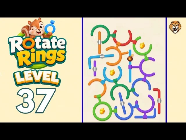 Rotate Rings Level 37 board