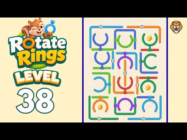 Rotate Rings Level 38 board