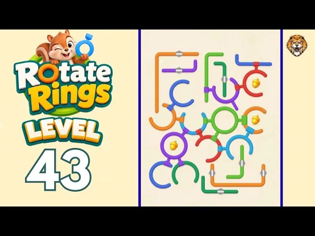 Rotate Rings Level 43 board