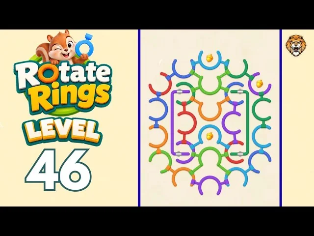 Rotate Rings Level 46 board