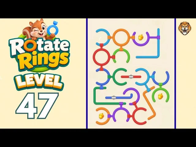 Rotate Rings Level 47 board