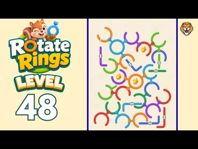 Rotate Rings Level 48 board