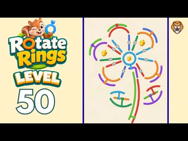 Rotate Rings Level 50 board