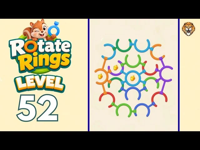 Rotate Rings Level 52 board
