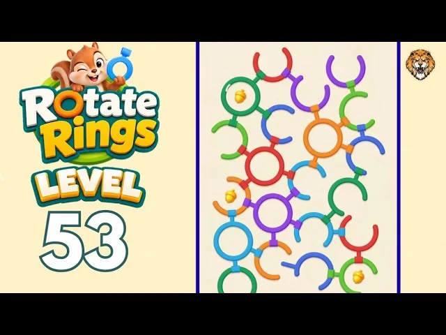 Rotate Rings Level 53 board