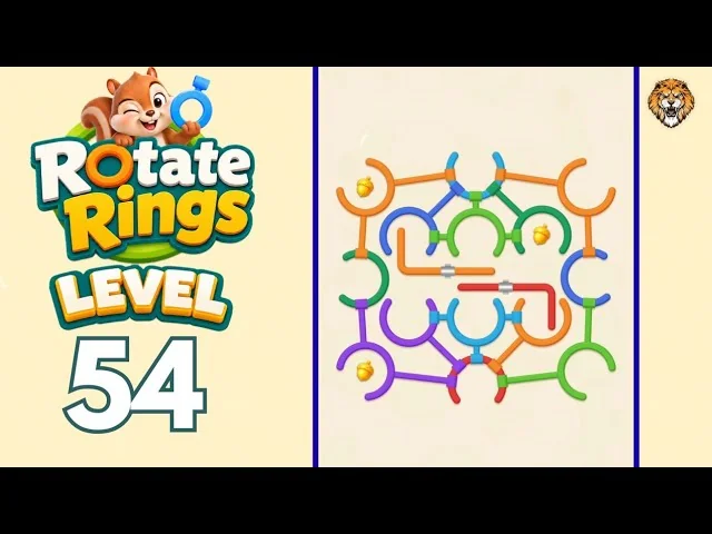 Rotate Rings Level 54 board