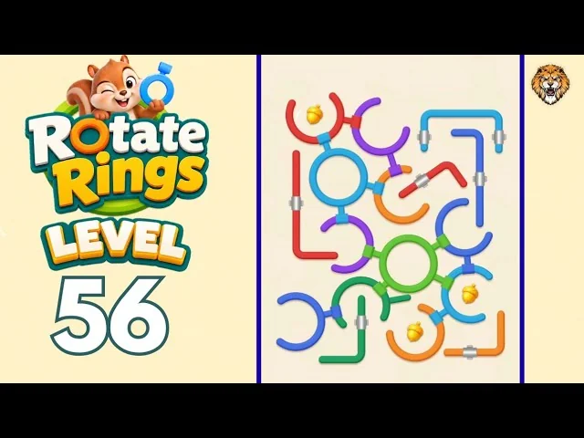 Rotate Rings Level 56 board