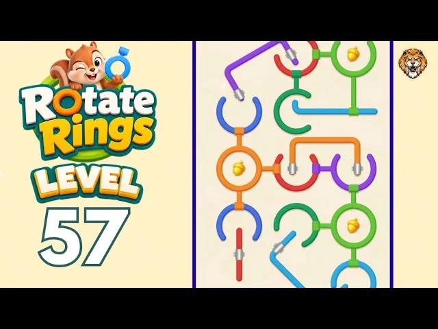 Rotate Rings Level 57 board