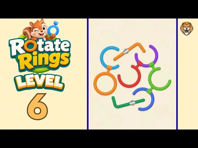 Rotate Rings Level 6 board